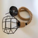 GRENADE-1 ROPE PENDANT LAMP BLACK Δ3