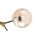KQ 51454/6 CONELLY BLACK, BRASS AND HONEY PENDANT Ζ3