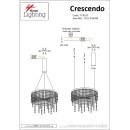 SE LED 80 CRESCENDO PENDANT BLACK Γ5 