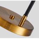 SE21-GM-39 ADEPT GOLD MATT & BLACK FLOOR LAMP 1Β1
