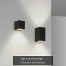 SE-WL-S1-DG CUADRO DOWN WALL LAMP GU10 DARK GREY