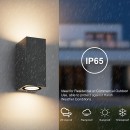 SE-WL-S1-DG CUADRO DOWN WALL LAMP GU10 DARK GREY