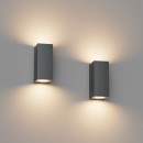 SE-WL-S1-DG CUADRO DOWN WALL LAMP GU10 DARK GREY