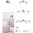 SE 140-C1 (x6) Saba Packet Copper adjustable spotlight+