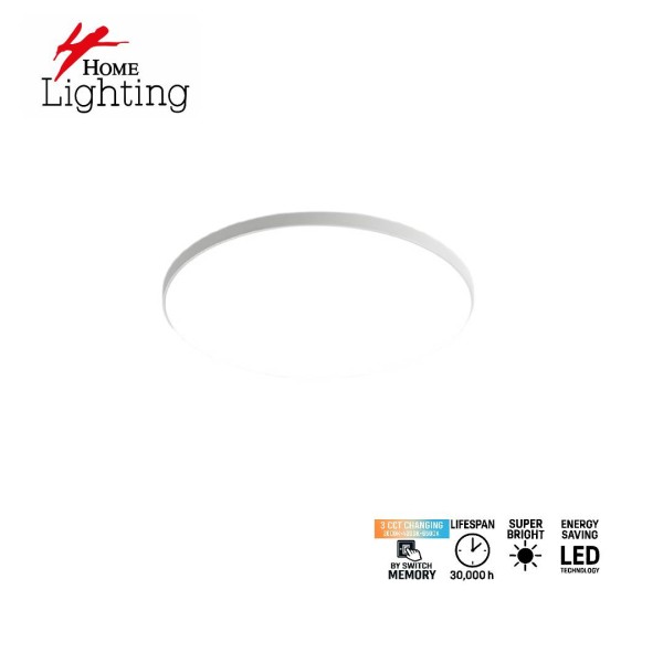 SE LED 30 RONDO WHITE CEILING 24W 3CCT 3 YEARS WARRANTY