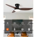  SE LED F100 WINDY BLACK-BROWN FAN 30W*2 SMART WITH CONTROL 100x100x50cm 3000k-6500k 85-265V 2 
