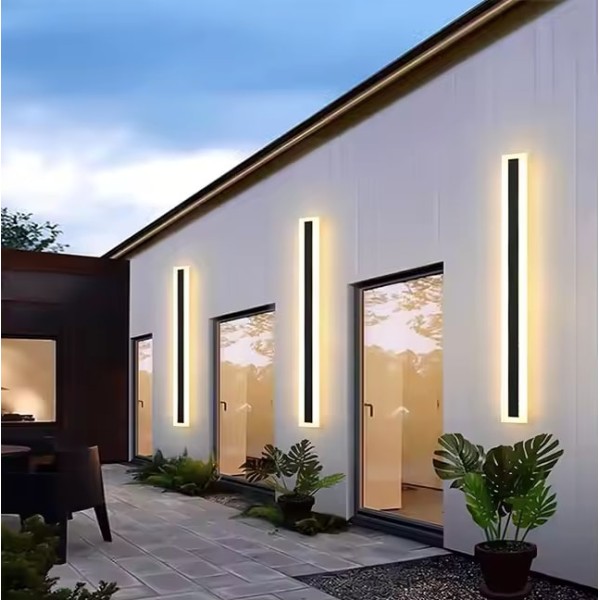SE LED 60 AXIS OUTDOOR WALL LAMP BLACK 18W 3000K L 600mm