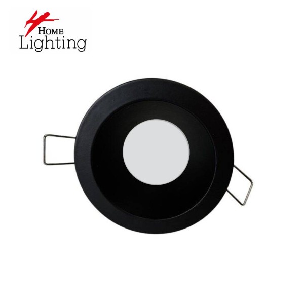 SE-SP-DL-R-BL GLIM SPOTLIGHT DOWNLIGHT RECESSED GU10 WITH GLASS BLACK FOR HOLE 70mm