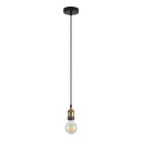 SE21-BR-10-5BL-GR12 MAGNUM FLEX Bronze Metal Pendant Black Metal Grid+