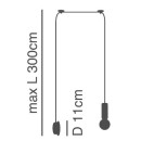 SE21-NM-4-NM1W-MS40 ADEPT TUBE Nickel Matt Wall Lamp Metal Shade+