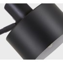 SE21-BL-22-MS1 ADEPT BLACK WALL LAMP BLACK METAL SHADE+