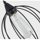 SE21-BL-B10-3BL-GR12 ADEPT FLEX Black Metal Grid Pendant+