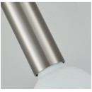 SE21-NM-4-NM6-SH2 ADEPT TUBE Nickel Matt Pendant Grey Fabric Shade+