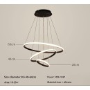 SE LED 60 DAMITA BLACK PENDANT 60x40x20cm 70W 3CCT IP20 2 YEARS WARRANTY