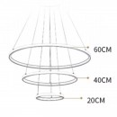 SE LED 60 DAMITA BLACK PENDANT 60x40x20cm 70W 3CCT IP20 2 YEARS WARRANTY