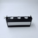 SE LED 105 QUADRA BLACK OUTDOOR WALL LAMP 6+4W 3000K 2 YEARS WARRANTY