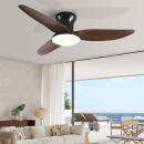  SE LED F100 WINDY BLACK-BROWN FAN 30W*2 SMART WITH CONTROL 100x100x50cm 3000k-6500k 85-265V 2 