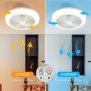 SE LED F46 DALTON BROWN FAN 30W*2 SMART WITH CONTROL 46x46x20cm 3000k-6500k 85-265V 2 YEARS WAR