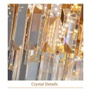 SE21-14-5 IMPERIAL CASCADE GOLD Φ40*31-120cm  E14*5   2 YEARS WARRANTY