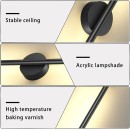 SE LED 60 VIOLA BLACK WALL LAMP 10W 3000K 3 YEARS WARRANTY