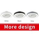 SE LED F50 MARCO BLACK FAN 30W*2 SMART WITH CONTROL 50X50X20cm 3000k-6500k 85-265V 2 YEARS WARR