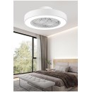 SE LED F50 MARCO WHITE FAN 30W*2 SMART WITH CONTROL 50X50X20cm 3000K-6500K 85-265V 2 YEARS WARR
