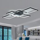 SE LED 4 TESSERA BLACK 58*32*10cm 3CCT WITH MEMORY 28W IP20 2 YEARS WARRANTY