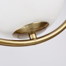 SE 110-6 PRATO PENDANT BRASS GOLD WITH 6 OPAL GLASSES Φ15 Γ4