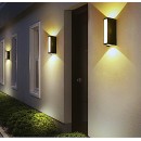 SE LED 155 BRICK S OUTDOOR WALL LAMP BLACK 6+4W 3000K