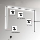 SM-IN-LF-C Linear Slim Surface Mounted Input-Με τροφοδοσία  L-Type Connector (Left Female Conne