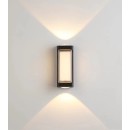 SE LED 180 MODO ROUND OUTDOOR WALL LAMP BLACK 6+6W 3000K