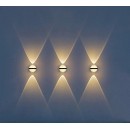 SE LED 105 HALO BLACK OUTDOOR WALL LAMP 10+2W 3000K 2 YEARS WARRANTY