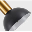 SE21-GM-16-MS3 ADEPT GOLD MATT WALL LAMP BLACK METAL SHADE+ +