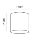 SE21-GM-16-SH1 ADEPT GOLD MATT WALL LAMP WHITE SHADE+