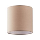 SE21-GM-4-BL2-SH3 ADEPT TUBE Gold Matt Pendant Brown Fabric Shade+