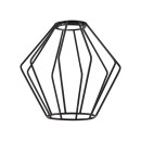 SE21-NM-4-NM6-GR1 ADEPT TUBE Nickel Matt Pendant Black Metal Grid+