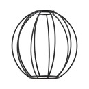 SE21-NM-4-NM3-GR2 ADEPT TUBE Nickel Matt Pendant Black Metal Grid+