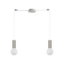 SE21-NM-4-NM2-GL3 ADEPT TUBE Nickel Matt Pendant White Glass+