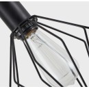 SE21-BL-52-GR1 ADEPT WALL LAMP Black Wall Lamp with Switcher and Black Metal Grid+