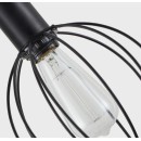 SE21-BL-52-GR2 ADEPT WALL LAMP Black Wall Lamp with Switcher and Black Metal Grid+