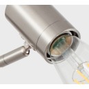 SE21-NM-52-MS1 ADEPT WALL LAMP Nickel Matt Wall lamp with Switcher and Black Metal Shade+