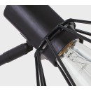 SE21-BL-52-GR1 ADEPT WALL LAMP Black Wall Lamp with Switcher and Black Metal Grid+