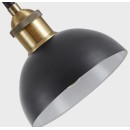 SE21-BR-10-4BL-MS123 MAGNUM FLEX Bronze Metal Pendant Black Metal Shade+