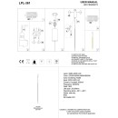 SE LED 80 BASTONE BLACK  PENDANT  3CCT WITH MEMORY 2 YEARS WARRANTY
