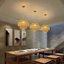 SE21-BA-30 POT  PENDANT  BAMBOO STEEL  30*30*120cm, E27 2 YEARS WARRANTY