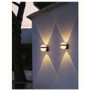 SE LED 105 HALO BLACK OUTDOOR WALL LAMP 10+2W 3000K 2 YEARS WARRANTY