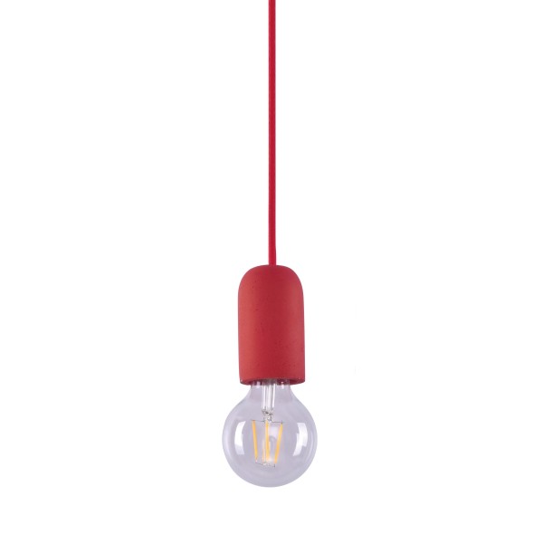 SE 149-RE IRIS PENDANT LAMP RED 1E2