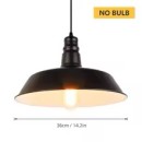 SE21-BL-35 SPACE PENDANT LAMP BLACK E27 35x100cm IP20 220V 2 YEARS WARRANTY