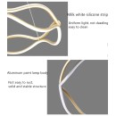 SE LED 60 ABER PENDANT GOLD 62W 3CCT 60x100cm IP20 220V 2 YEARS WARRANTY