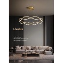 SE LED 60 ABER PENDANT GOLD 62W 3CCT 60x100cm IP20 220V 2 YEARS WARRANTY